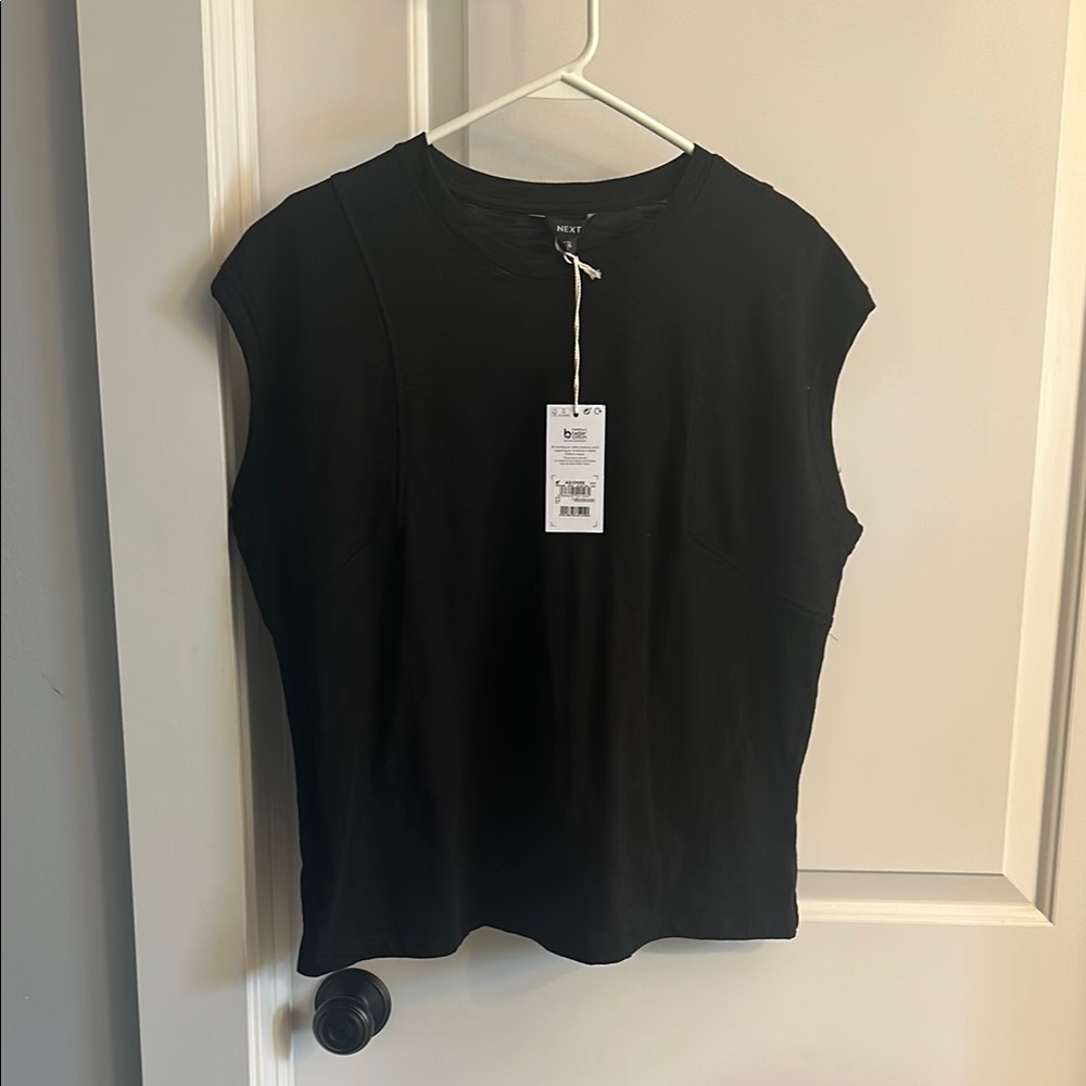 NEXT Women's Black Cap Sleeve Tee